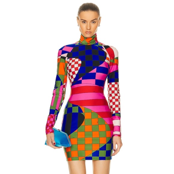 Emilio Pucci Dresses & Skirts - 🔥NWT Emilio Pucci Giardino-Print Mini Dress Size 44